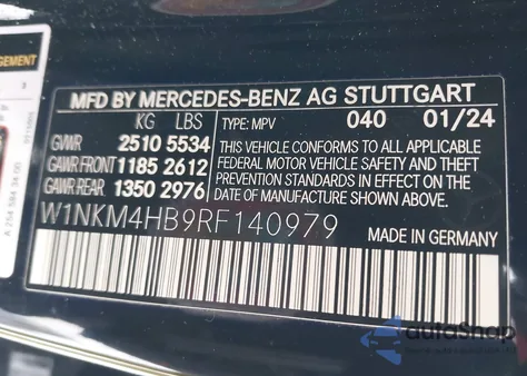 2024 Mercedes-Benz Glc 300 4Matic Suv z USA, uszkodzony, nr VIN W1NKM4HB9RF140979